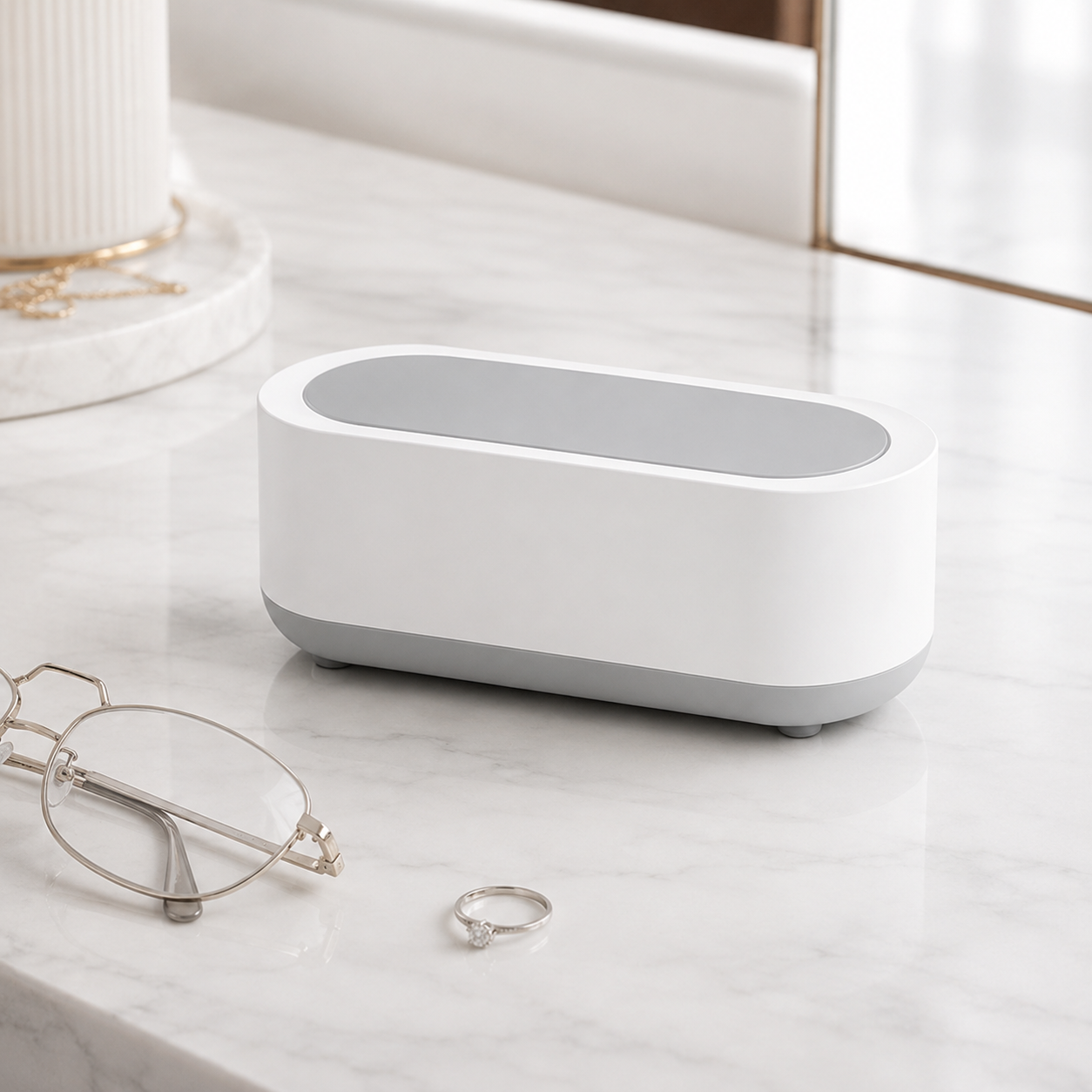 Ultrasonic Jewelry & Eyeglass Cleaner – Portable Lens Cleaning Machine