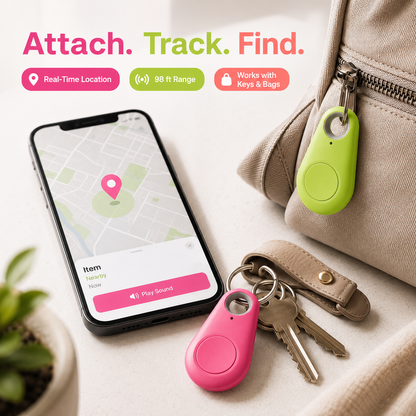 Smart Bluetooth Tracker – Anti-Lost GPS Item Finder for Keys & Pets