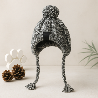 Windproof Knit Dog Hat – Winter Pet Beanie