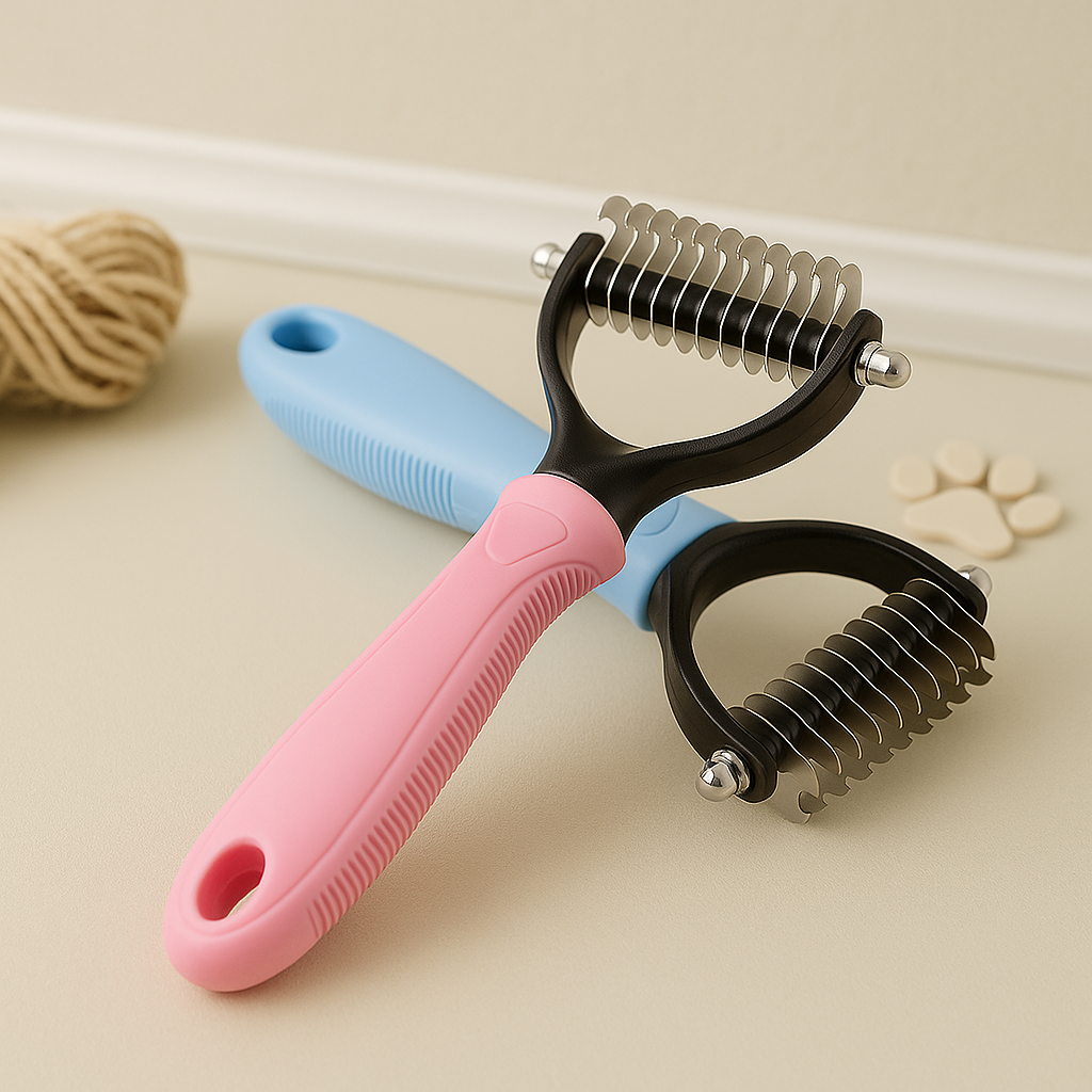 Pet Fur Knot Remover Comb – Dog & Cat Dematting Grooming Tool