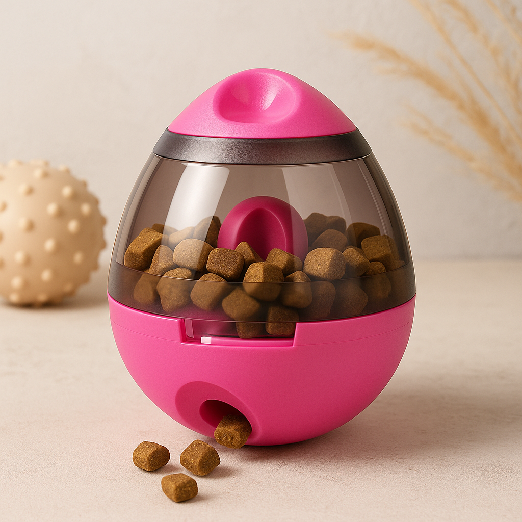 Interactive Dog Treat Ball – Slow Feeder Food Dispenser Toy