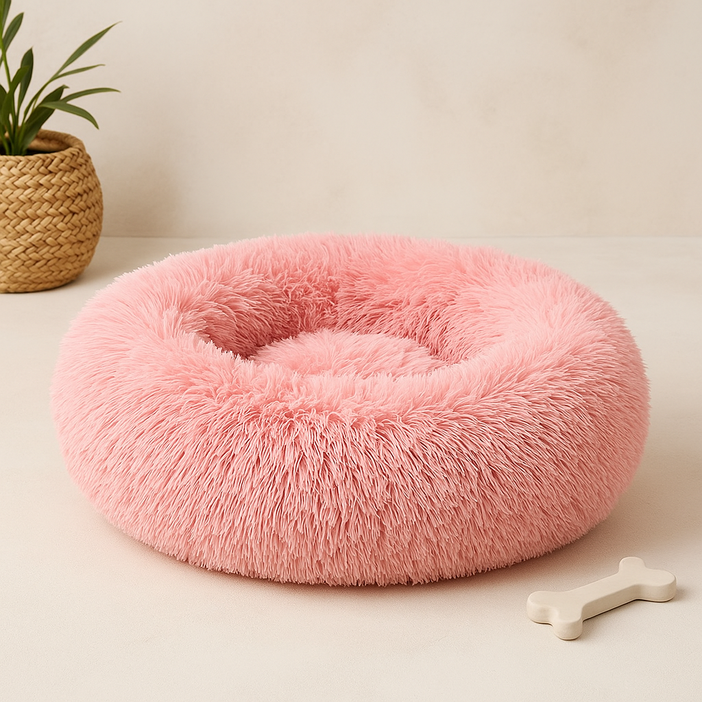 Calming Donut Dog Bed – Anti-Anxiety Cat & Dog Bed