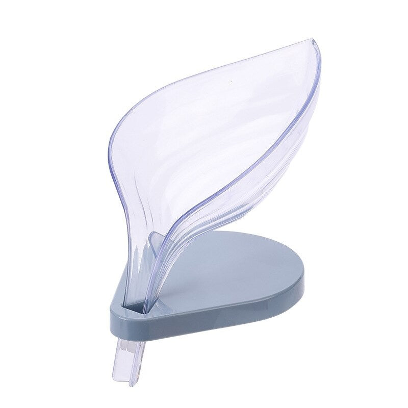 Leaf-Shape Self-Draining Soap Dish Holder
