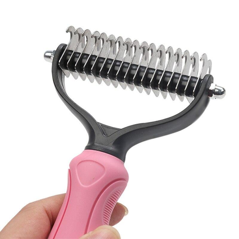 Pet Fur Knot Remover Comb – Dog & Cat Dematting Grooming Tool