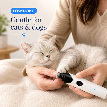 Rechargeable Pet Nail Grinder – Painless Dog Nail Clipper