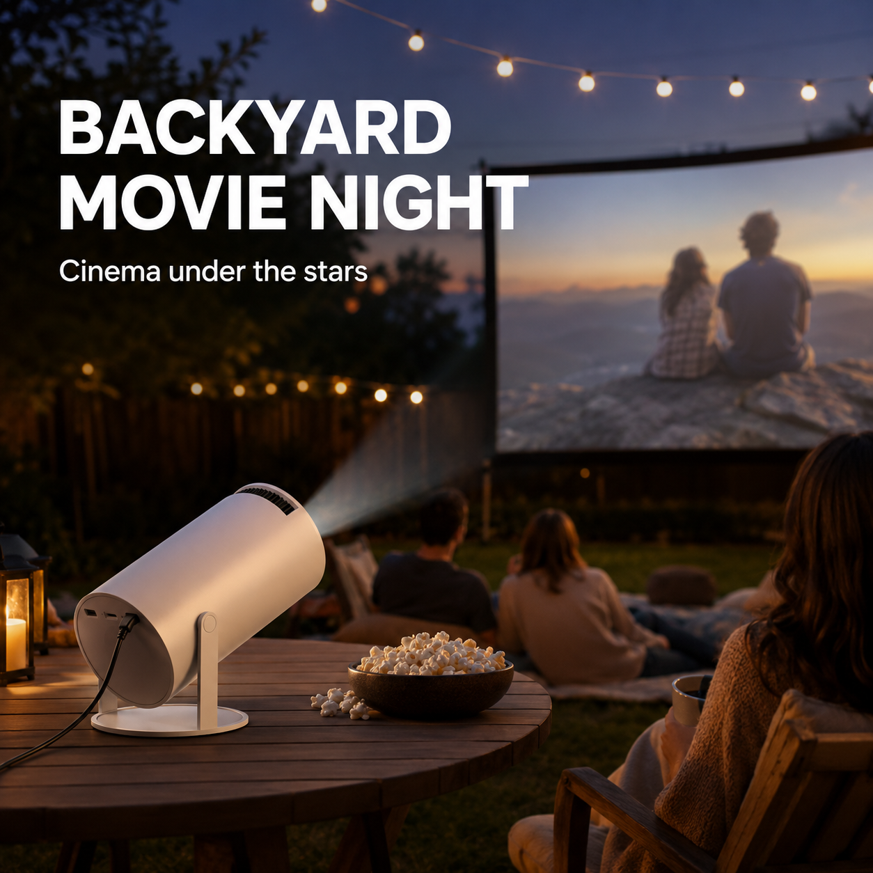 Portable Mini Projector for Home & Office – HDMI USB Movie Projector