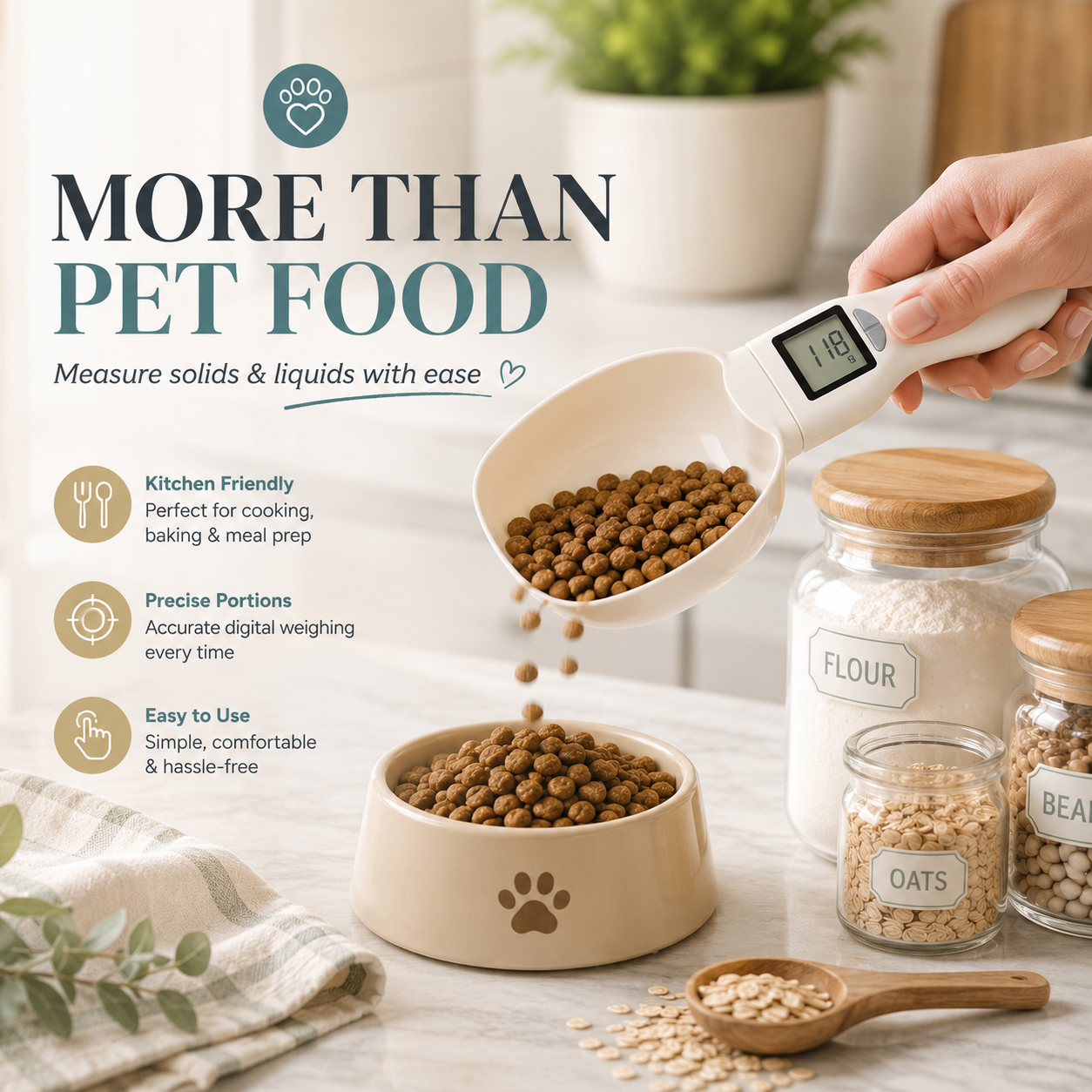 Smart Pet Food Scale Scoop – Digital Dog & Cat Feeding Cup