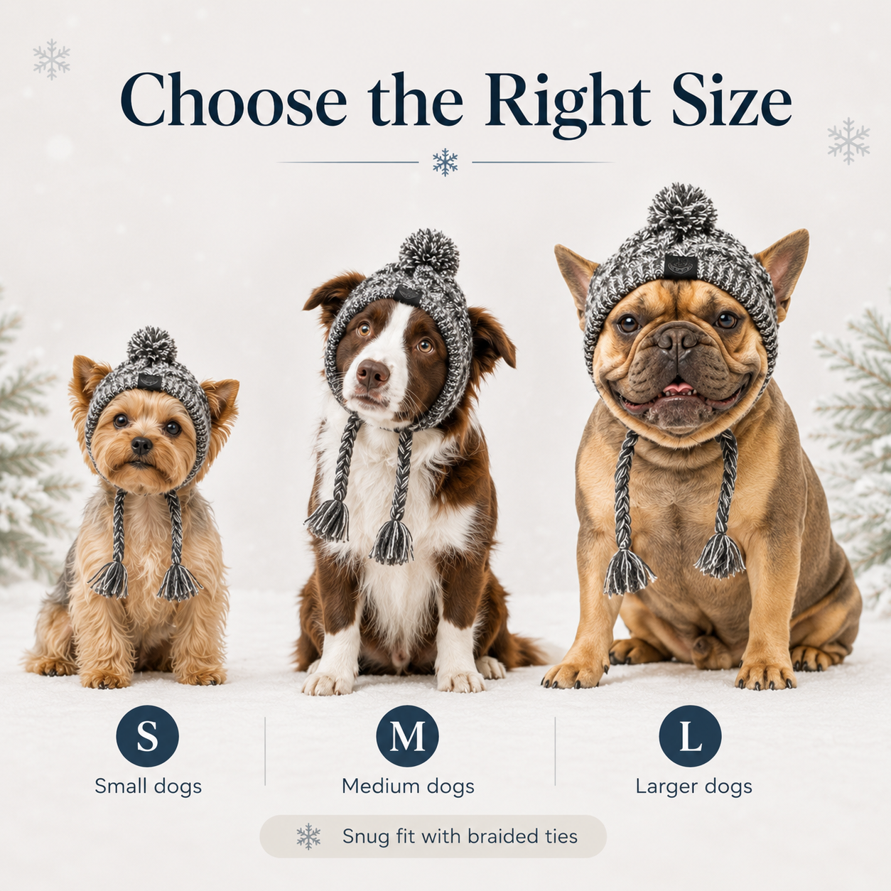 Windproof Knit Dog Hat – Winter Pet Beanie