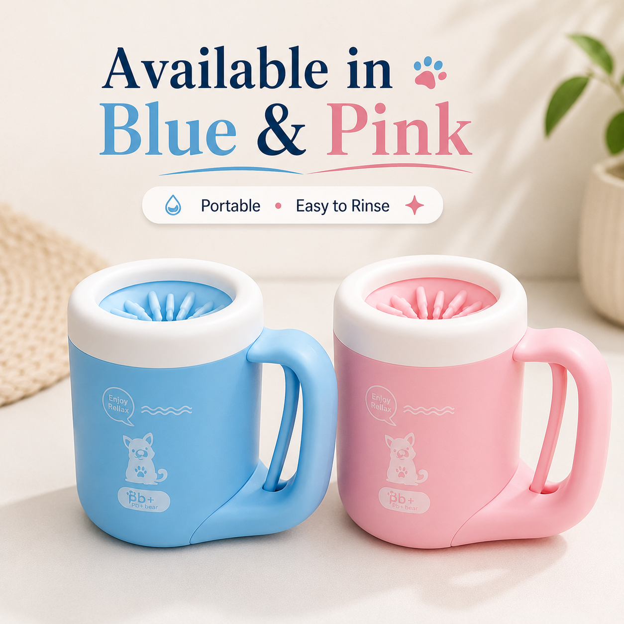 Portable Dog Paw Cleaner Cup – Muddy Paw Washer