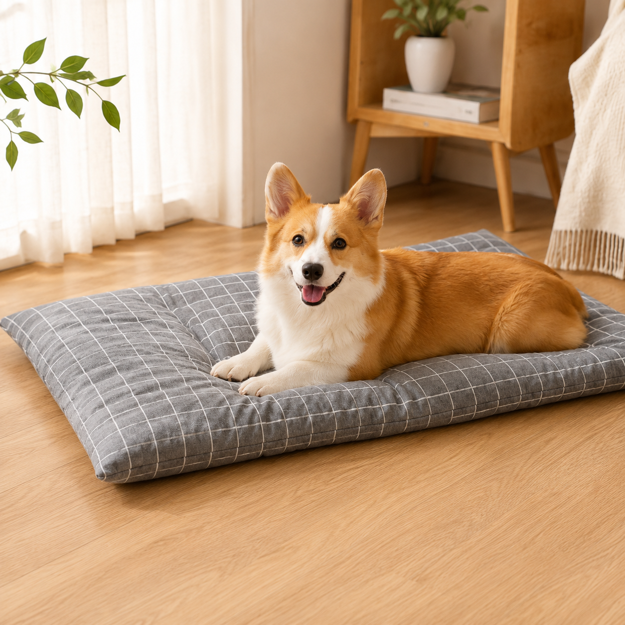 Warm Soft Puppy Bed – Plush Cushion Mat for Small Dogs & Cats
