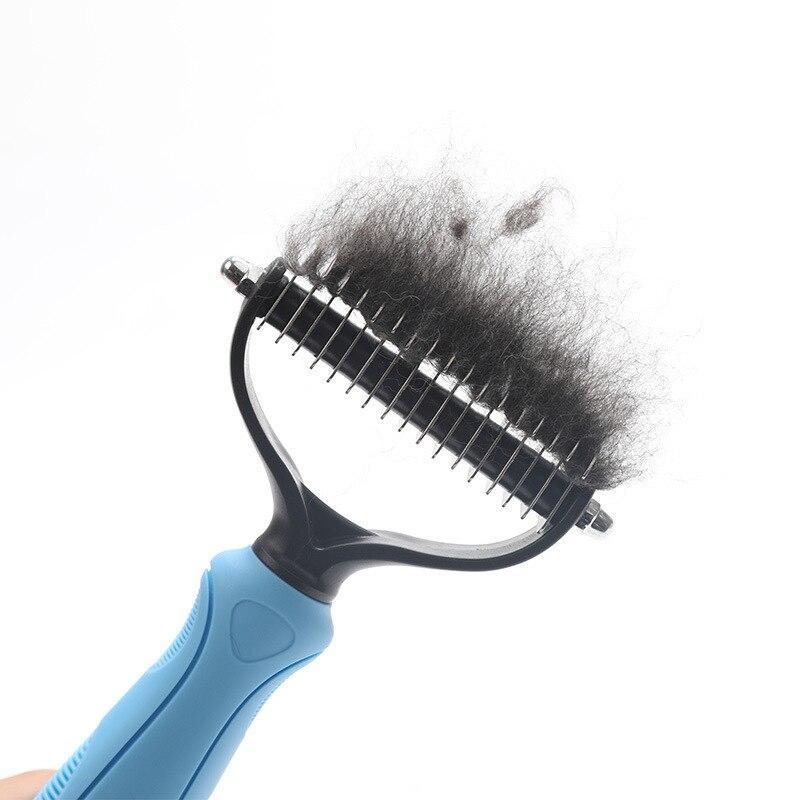 Pet Fur Knot Remover Comb – Dog & Cat Dematting Grooming Tool