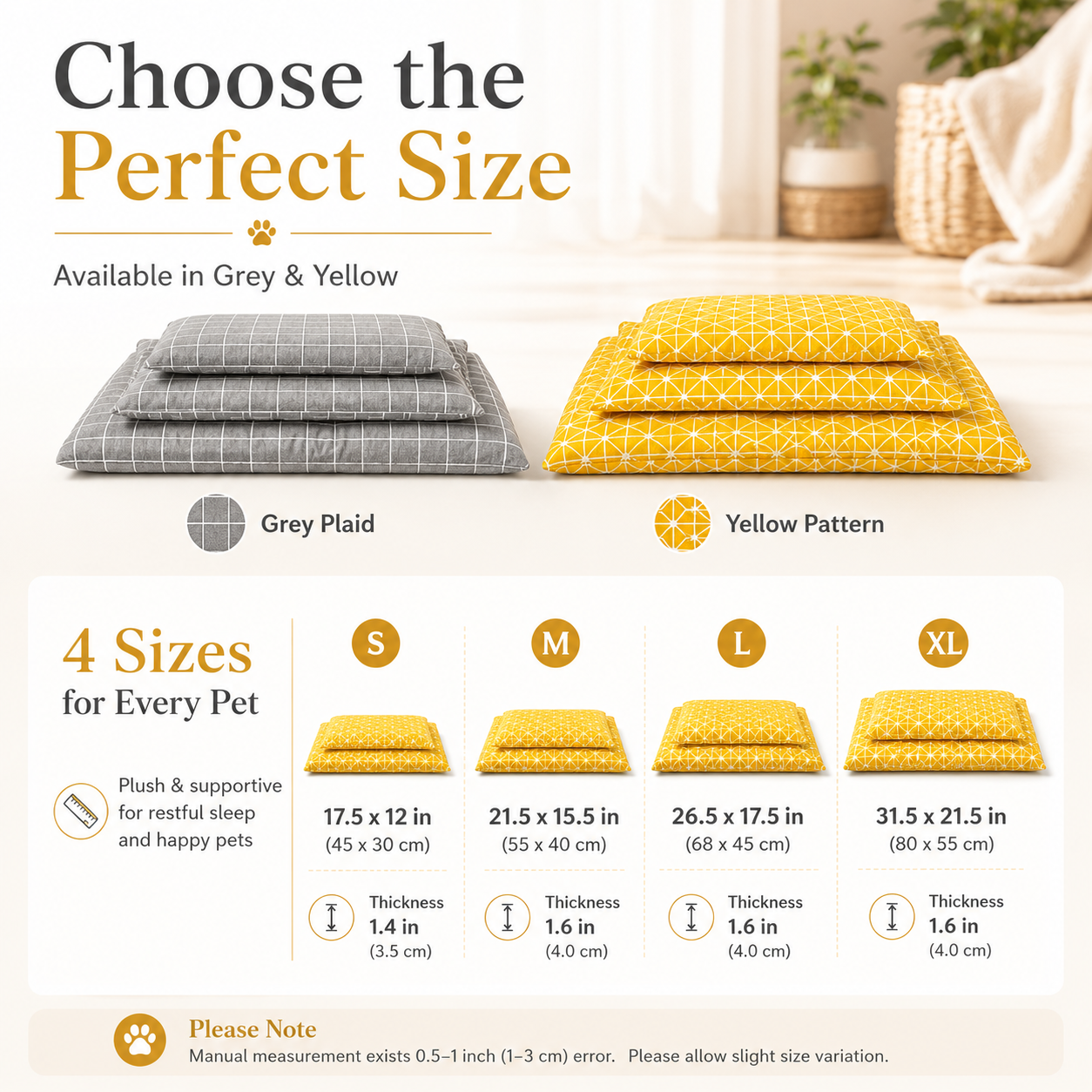 Warm Soft Puppy Bed – Plush Cushion Mat for Small Dogs & Cats