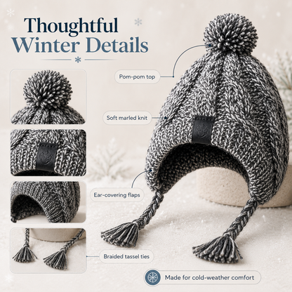Windproof Knit Dog Hat – Winter Pet Beanie