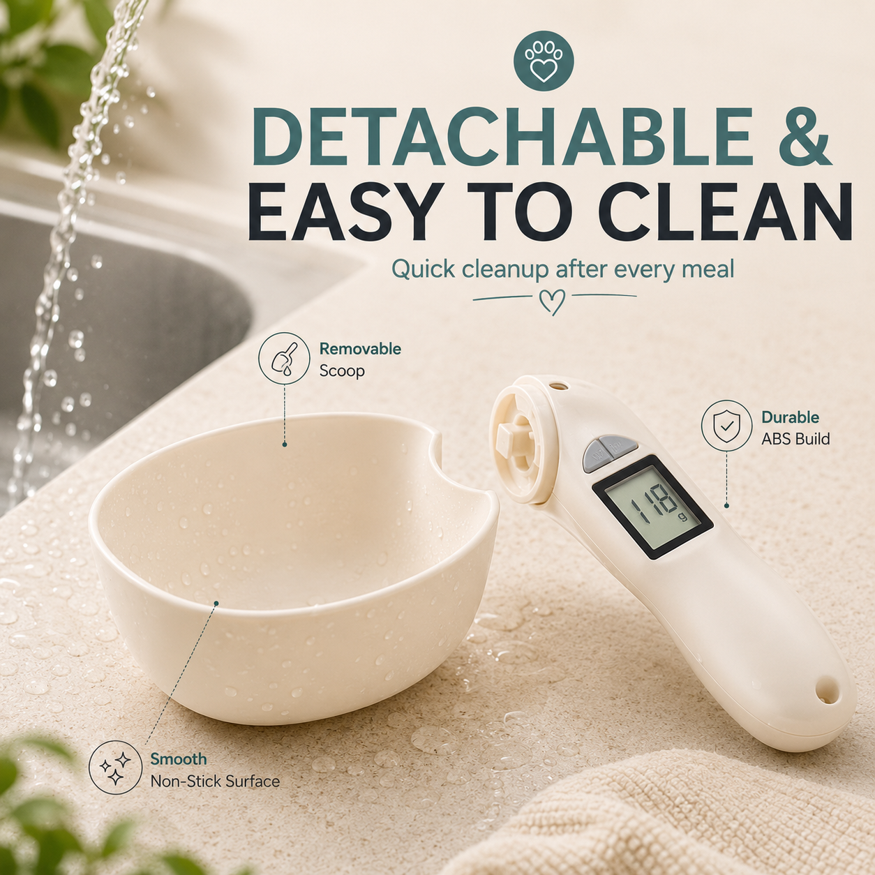 Smart Pet Food Scale Scoop – Digital Dog & Cat Feeding Cup