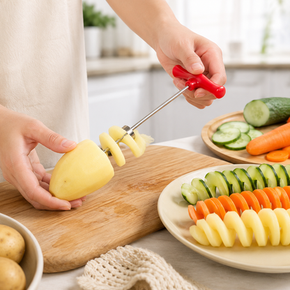 Spiral Potato Cutter – Vegetable Spiralizer Slicing Tool