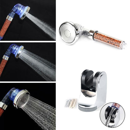 3-Mode Filtered Shower Head – High Pressure Water Filter