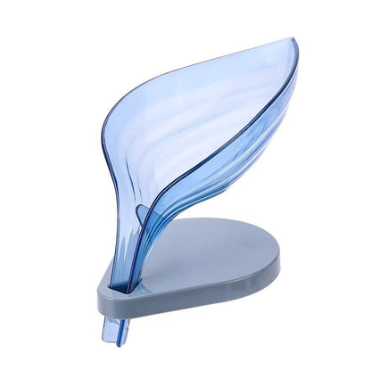 Leaf-Shape Self-Draining Soap Dish Holder