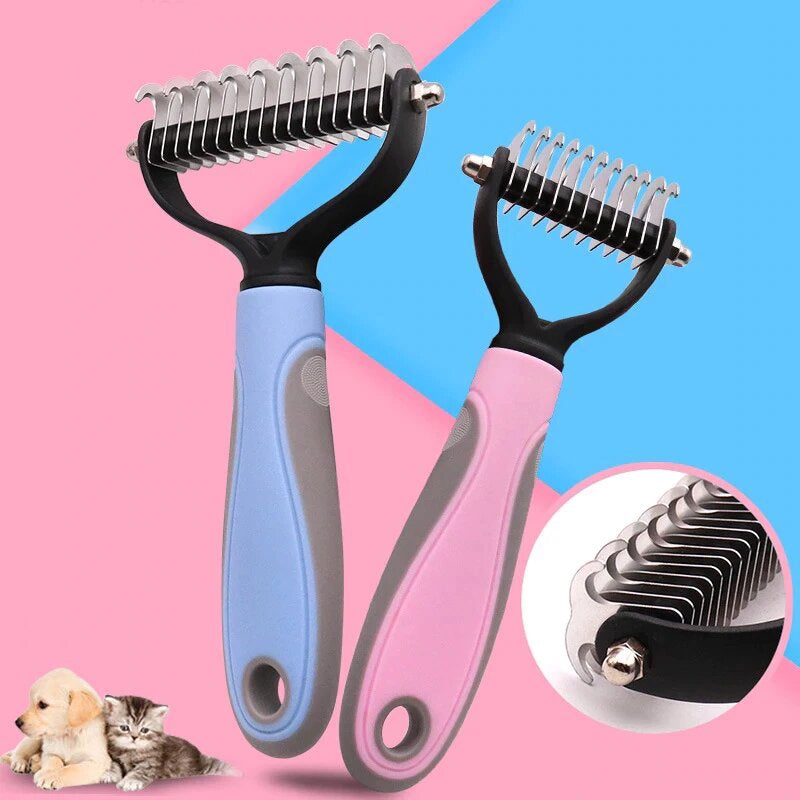 Pet Fur Knot Remover Comb – Dog & Cat Dematting Grooming Tool