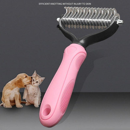 Pet Fur Knot Remover Comb – Dog & Cat Dematting Grooming Tool