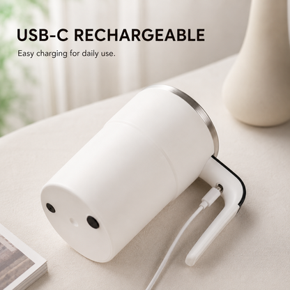 Self Stirring Coffee Mug – Automatic Electric Mixing Cup with LED Temperature Display, USB-C Rechargeable