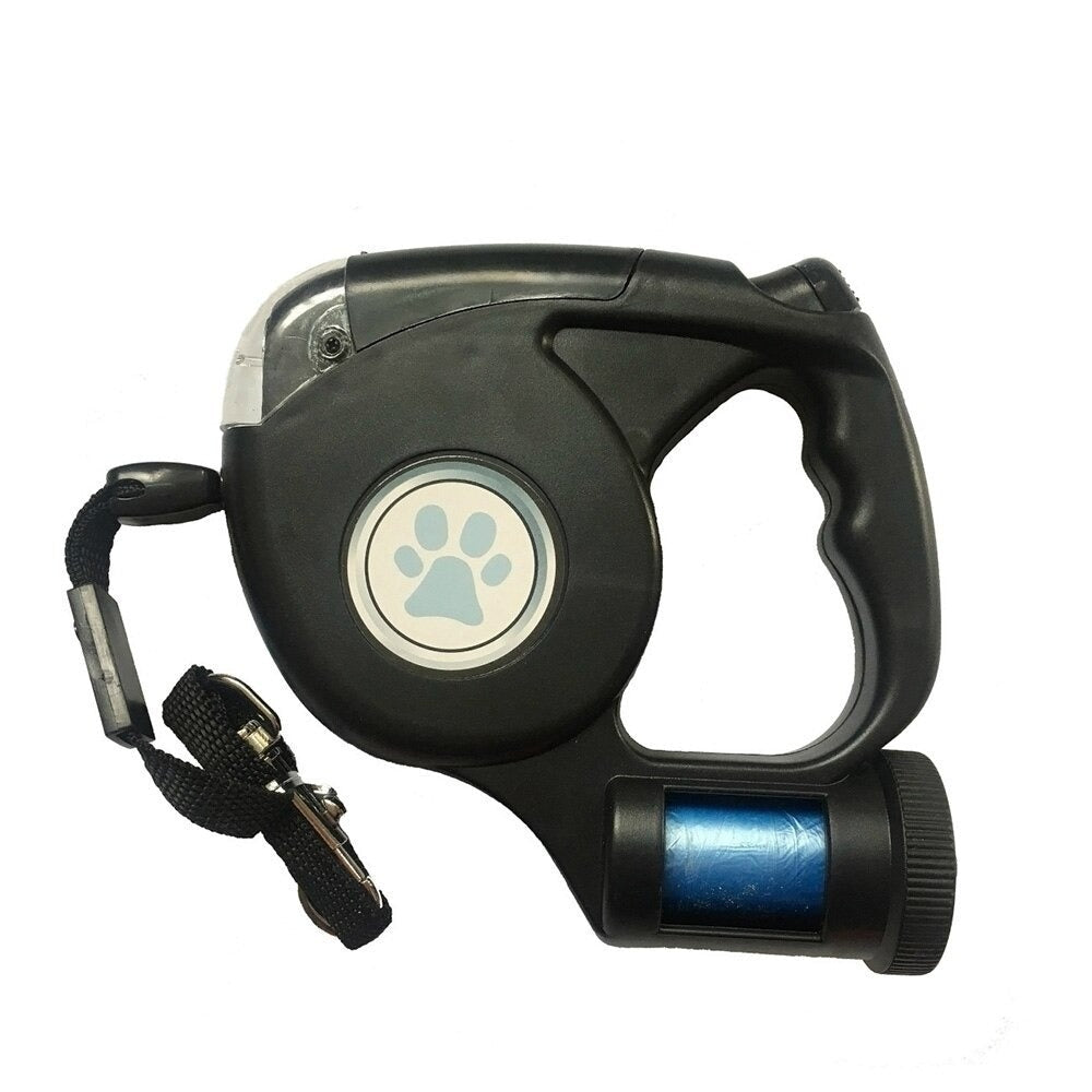LED Retractable Dog Leash – Light-Up Night Walking Lead