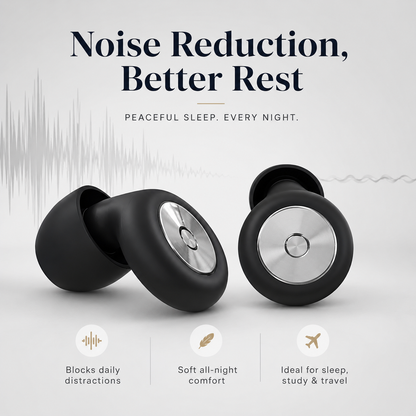 Noise Cancelling Sleep Earplugs – Comfortable Ear Plugs for Light Sleepers & Travel
