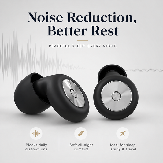 Noise Cancelling Sleep Earplugs – Comfortable Ear Plugs for Light Sleepers & Travel