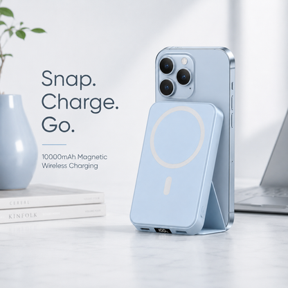 Magnetic Wireless Power Bank – MagSafe Portable Charger 10000mAh