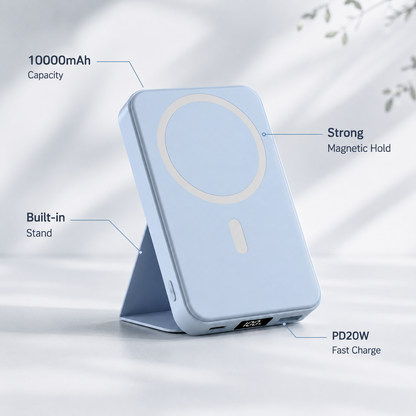 Magnetic Wireless Power Bank – MagSafe Portable Charger 10000mAh
