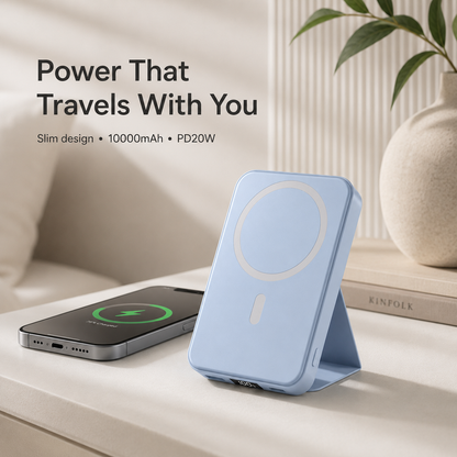 Magnetic Wireless Power Bank – MagSafe Portable Charger 10000mAh