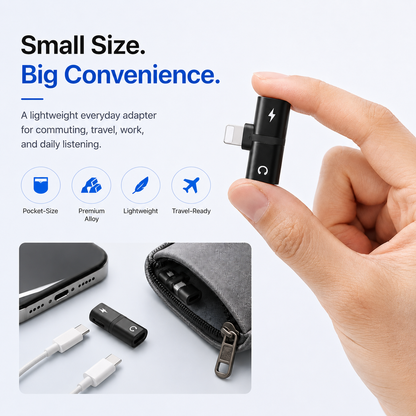 2-in-1 Lightning Audio & Charging Adapter for iPhone