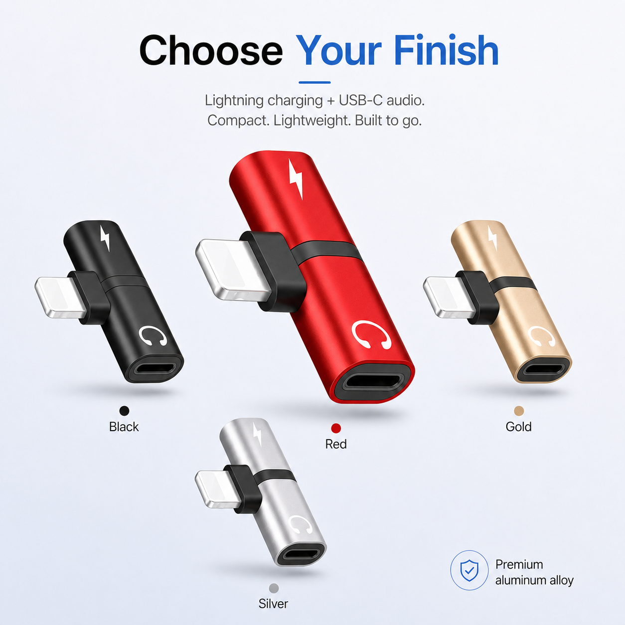 2-in-1 Lightning Audio & Charging Adapter for iPhone