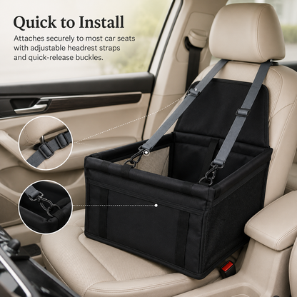 Dog Travel Car Seat Carrier – Waterproof Pet Car Seat Cover