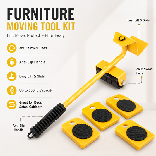 Furniture Moving Tool Kit – Heavy Furniture Lifter & Slider Set