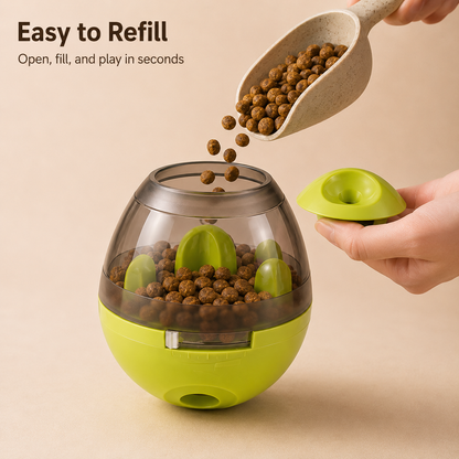 Interactive Dog Treat Ball – Slow Feeder Food Dispenser Toy